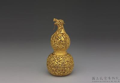 图片[2]-Golden gourd representing a myriad generations of descendants, Qing dynasty (1644-1911)-China Archive